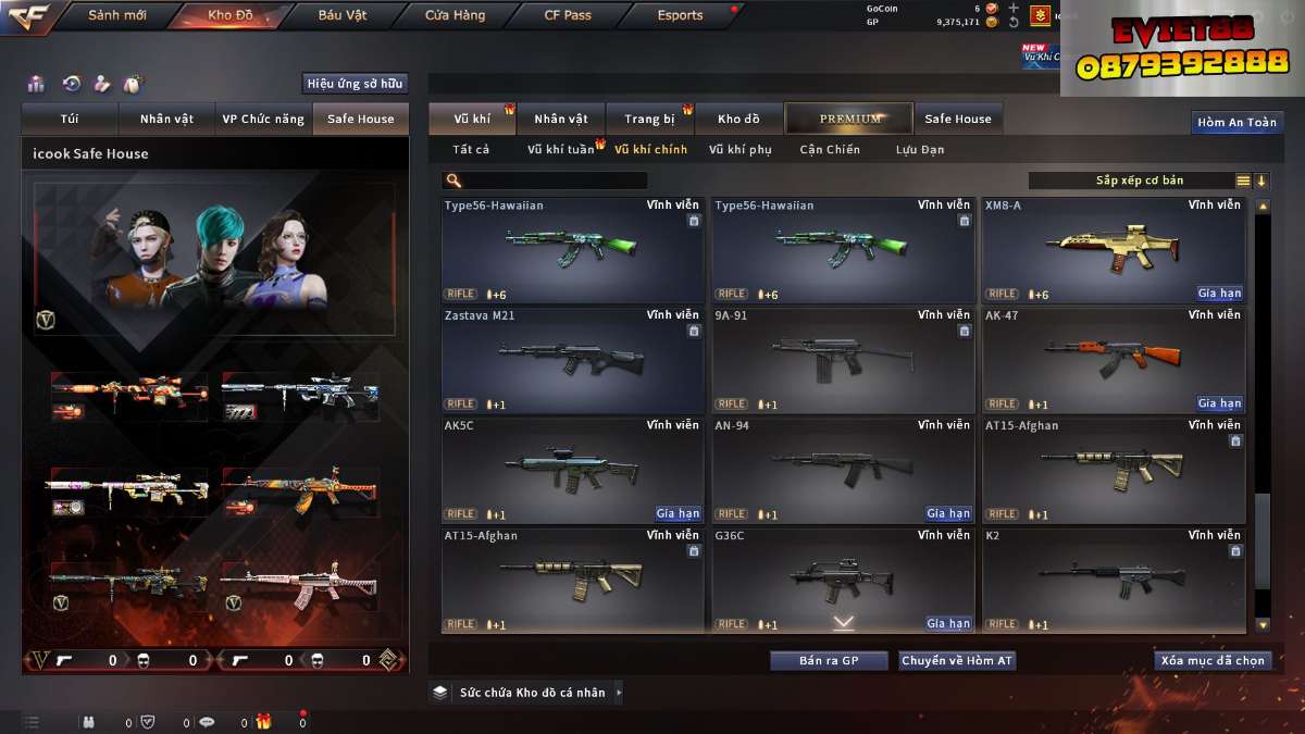 shop acc cf uy tin gia re